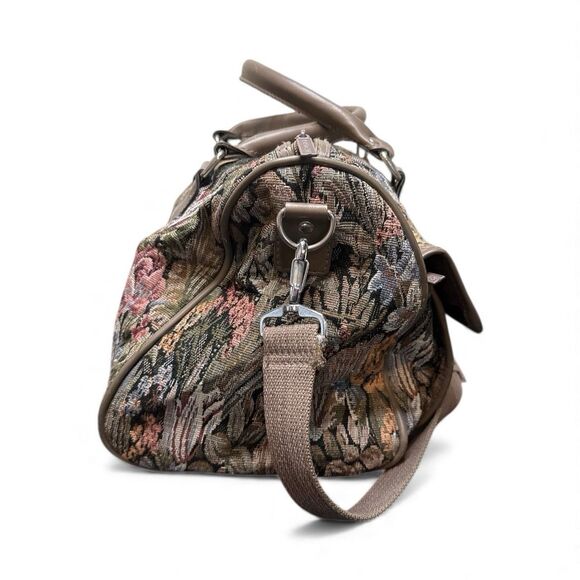 Jordache Ladies Carry On Tapestry Luggage Bag Vintage 15wx9dx7h - Picture 7 of 15